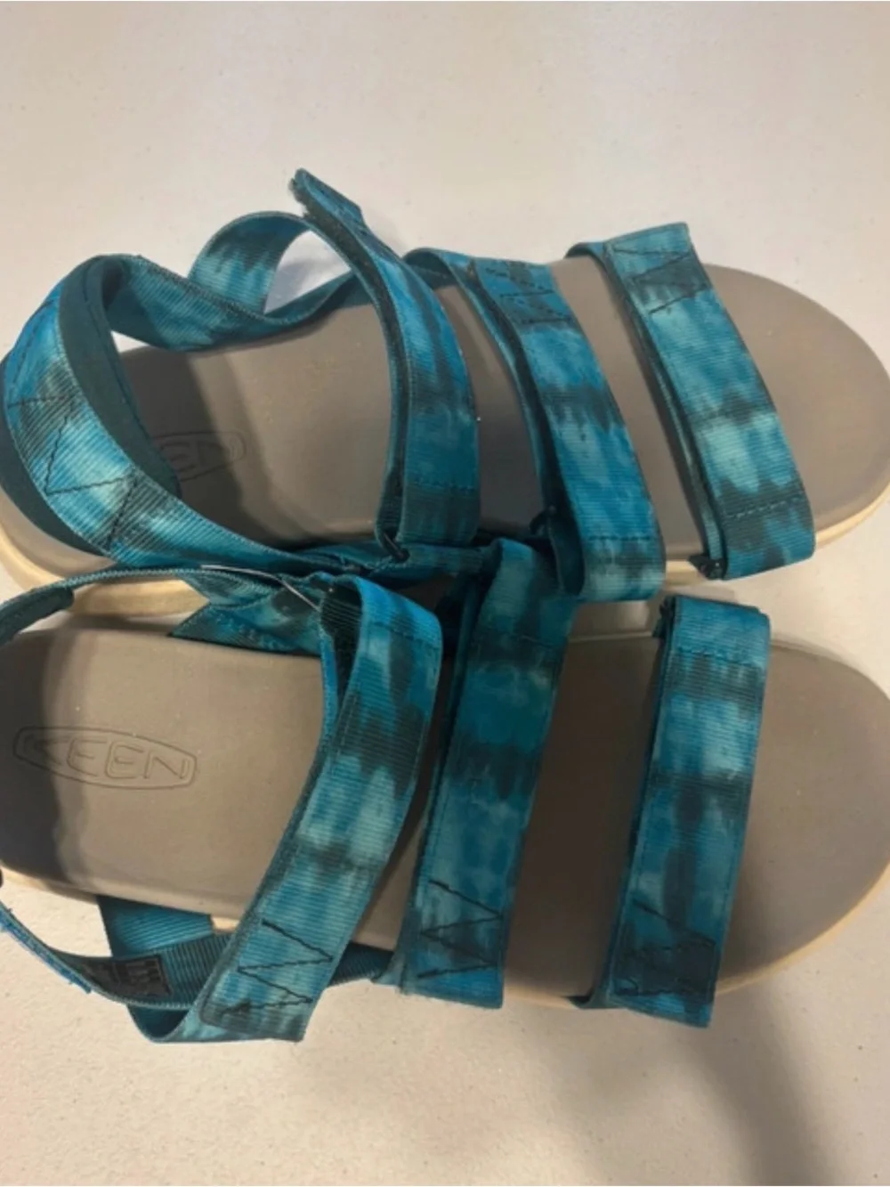 Keen Teal Tie-Dye Strap Sandals